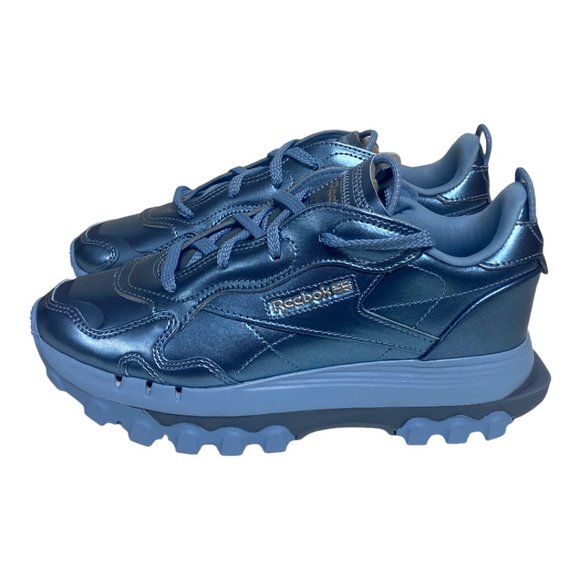 REEBOX Women's Cardi B Classic Leather Blue Sneaker Shoe Size 6 NEW - Picture 3 of 6